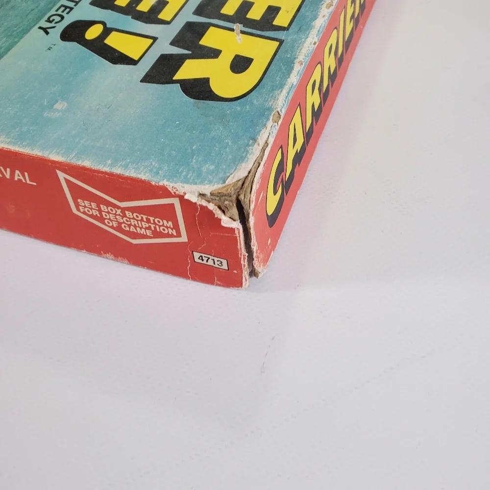 Carrier Strike! 1977 Board Game Milton Bradley Incomplete Vintage